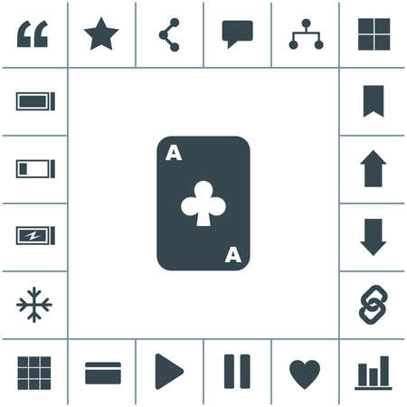 Vector ace playing card.のイラスト素材