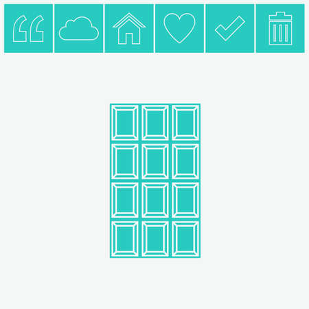 Chocolate vector icon.のイラスト素材