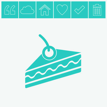 Cake vector icon.のイラスト素材