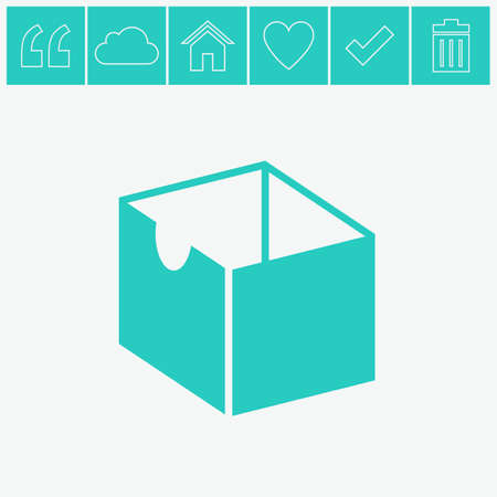 Box vector icon.のイラスト素材