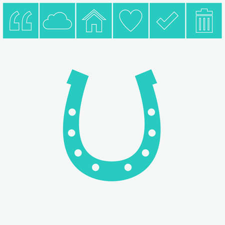 Horseshoe vector icon.のイラスト素材