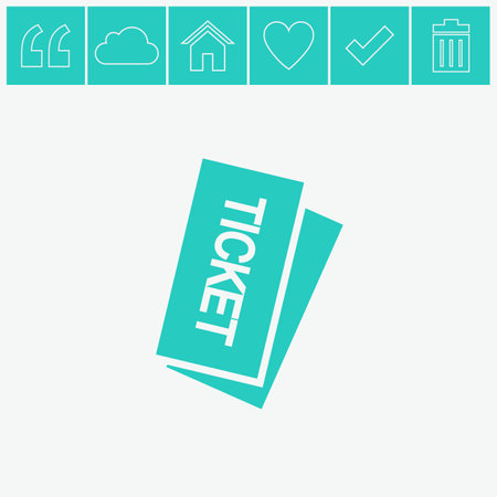 Ticket vector icon.のイラスト素材