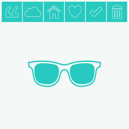 Sunglasses vector icon.のイラスト素材
