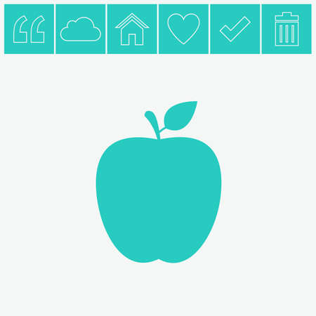 Apple vector icon.のイラスト素材