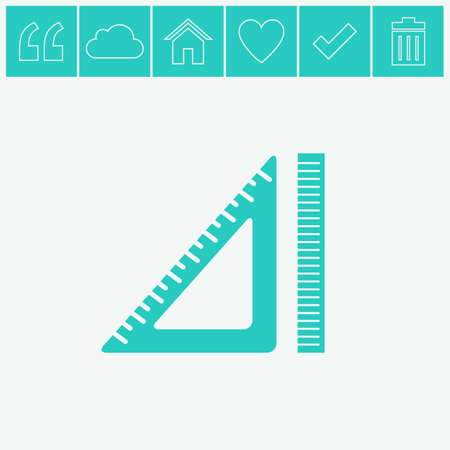 Ruler vector icon.のイラスト素材