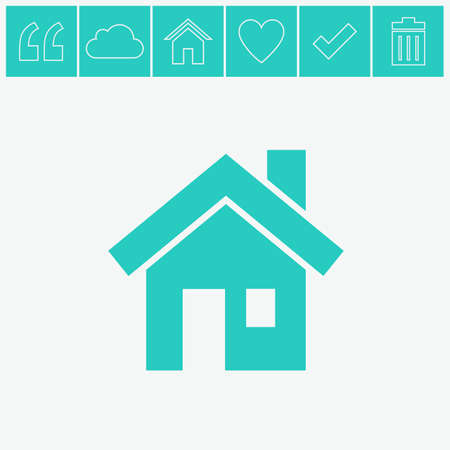 Home vector icon.のイラスト素材