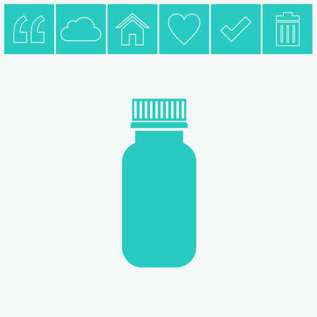 Pills vector icon. Medicine sign. Drugs icon.のイラスト素材