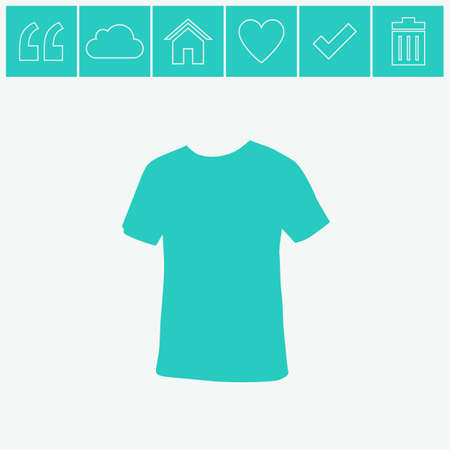 Men's t-shirt vector icon.のイラスト素材