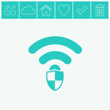 Wireless vector icon.のイラスト素材