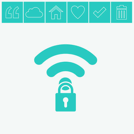 Wireless vector icon.のイラスト素材