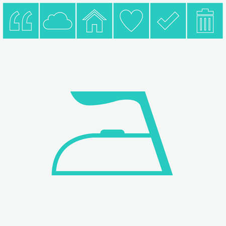 Steam iron icon.のイラスト素材
