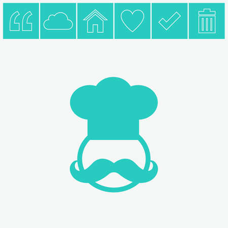 Chef vector icon.のイラスト素材