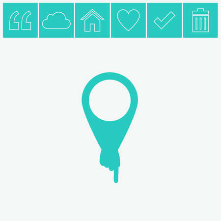 Map pointer vector icon.のイラスト素材