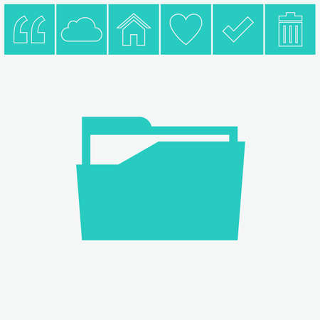 File folder vector icon.のイラスト素材