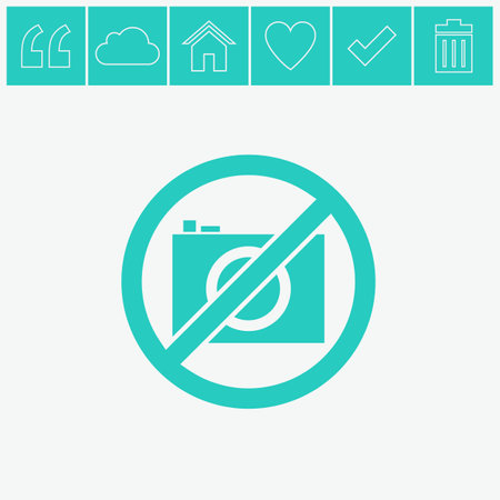 No photo vector icon.のイラスト素材
