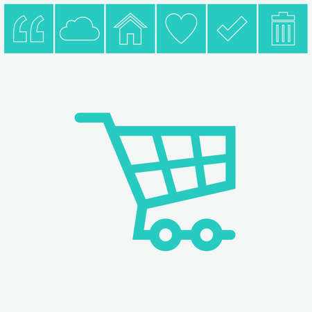 Shopping cart sign icon. Online buying symbol.のイラスト素材