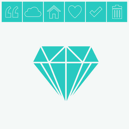Diamond icon vector.のイラスト素材