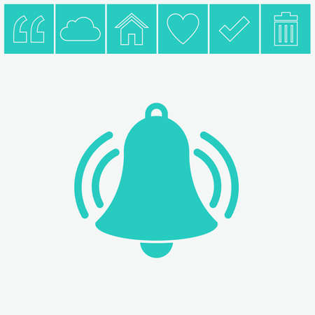 Ringing bell vector icon.のイラスト素材