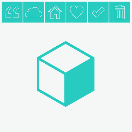 Box vector icon.のイラスト素材