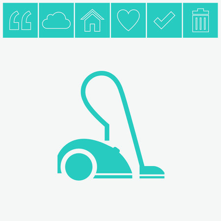 Vacuum cleaner vector icon.のイラスト素材