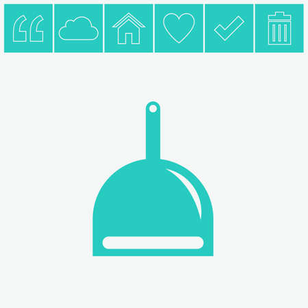 Dustpan icon.のイラスト素材