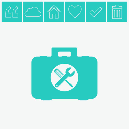 Toolbox vector icon.のイラスト素材