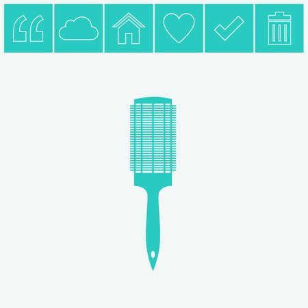 Comb vector icon.のイラスト素材