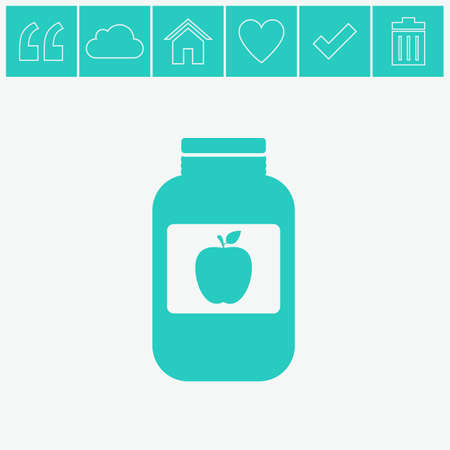 Jar vector icon.のイラスト素材