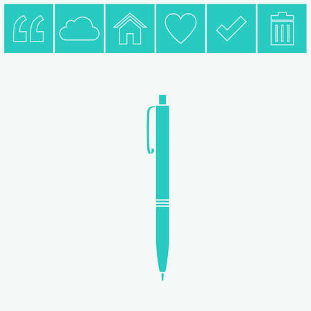 Pen vector icon.のイラスト素材