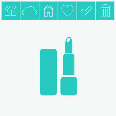 Lipstick vector icon.のイラスト素材