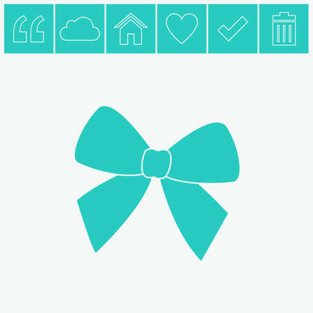 Bow vector icon.のイラスト素材