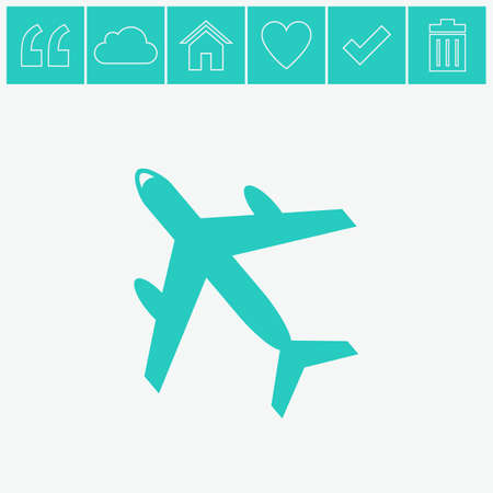 Airplane vector icon.のイラスト素材
