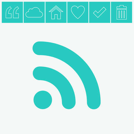 Wireless vector icon.のイラスト素材