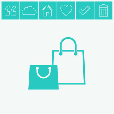 Shopping bag icon.のイラスト素材