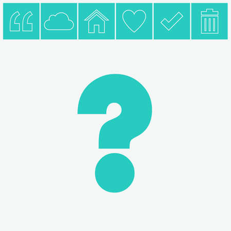 Question mark vector icon.のイラスト素材