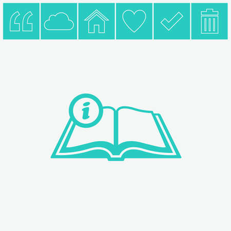 Open book vector icon.のイラスト素材