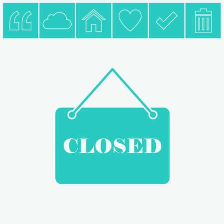 Closed vector icon.のイラスト素材