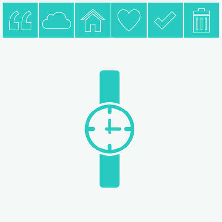 Wristwatch vector icon.のイラスト素材