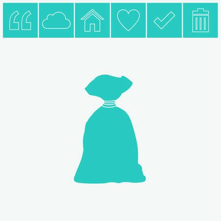 Bag vector icon.のイラスト素材