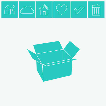 Box vector icon.のイラスト素材