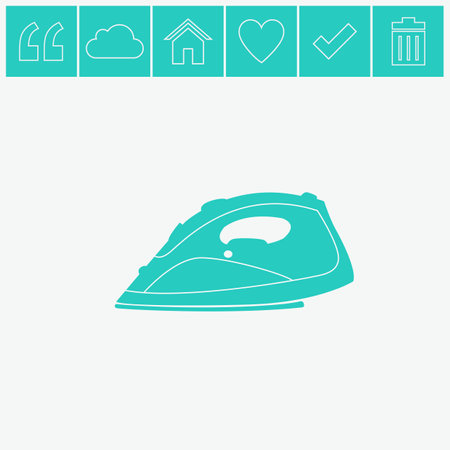 Steam iron icon.のイラスト素材