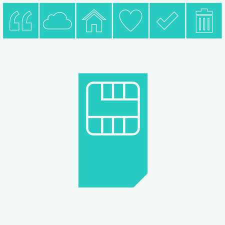 Sim card symbol.のイラスト素材