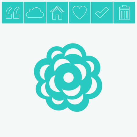 Rose vector icon.のイラスト素材