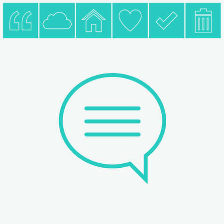 Speech bubble vector icon.のイラスト素材