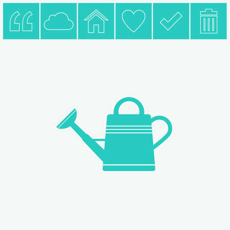 Watering can vector icon.のイラスト素材