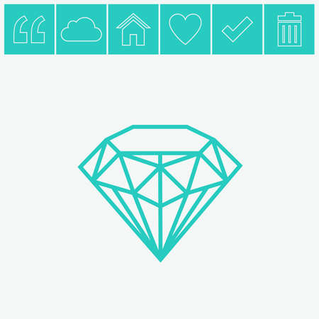 Diamond icon vector.のイラスト素材