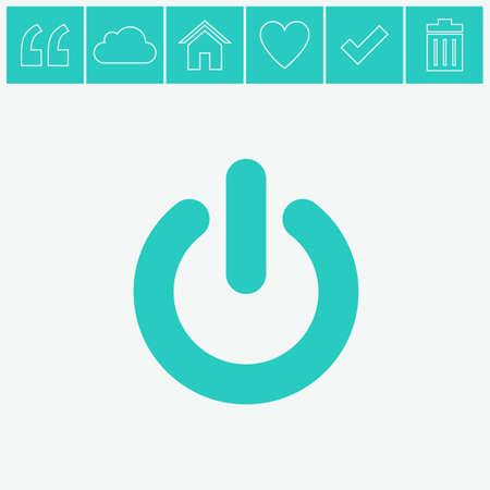On/Off switch - vector icon.のイラスト素材
