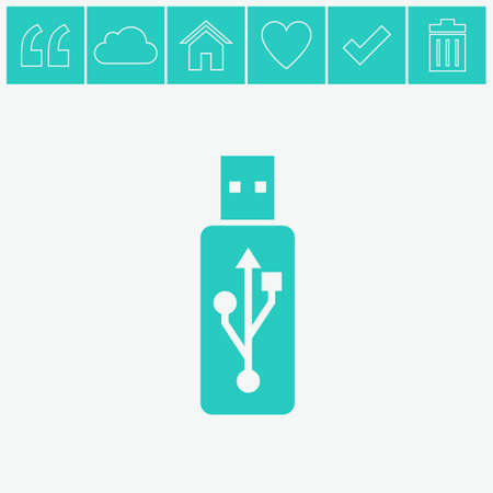 Vector usb flash drive icon.のイラスト素材