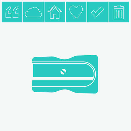 Pencil sharpener vector icon.のイラスト素材