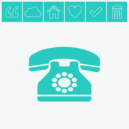 Vector icon of a phone.のイラスト素材